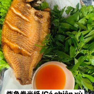 炸鱼片卷米纸    FRIED FISH FILLETS  CÁ CHIÊN XÙ CUỐN BÁNH TRÁNG