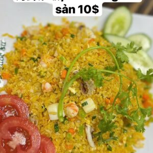海鲜炒饭 FRIED SEAFOOD RICE CƠM RANG HẢI SẢN