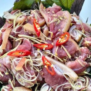 紫苏清蒸山羊肉   STEAMED GOAT    DÊ HẤP TÍA TÔ