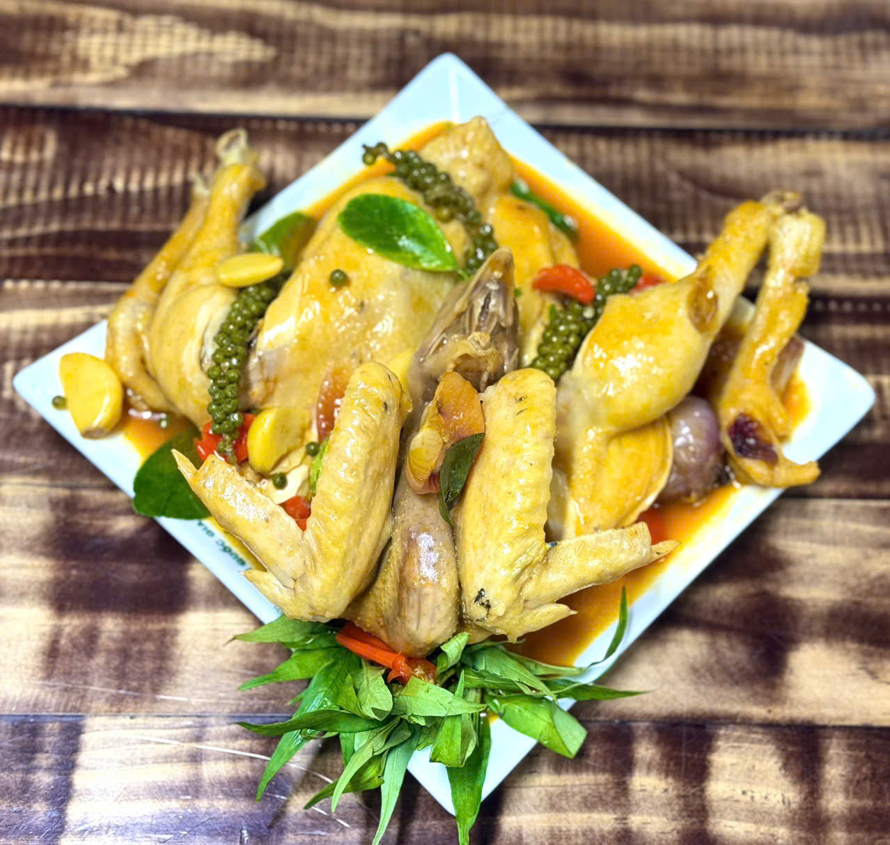 鸡肉蒸鱼露 STEAMED CHICKEN WITH FISH SAUCE GÀ HẤP MẮM NHĨ - Hình ảnh 2