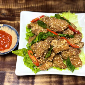 芝麻香脆五花肉 CRISPY PORK BELLY WITH SESAME  BA CHỈ CHIÊN VỪNG